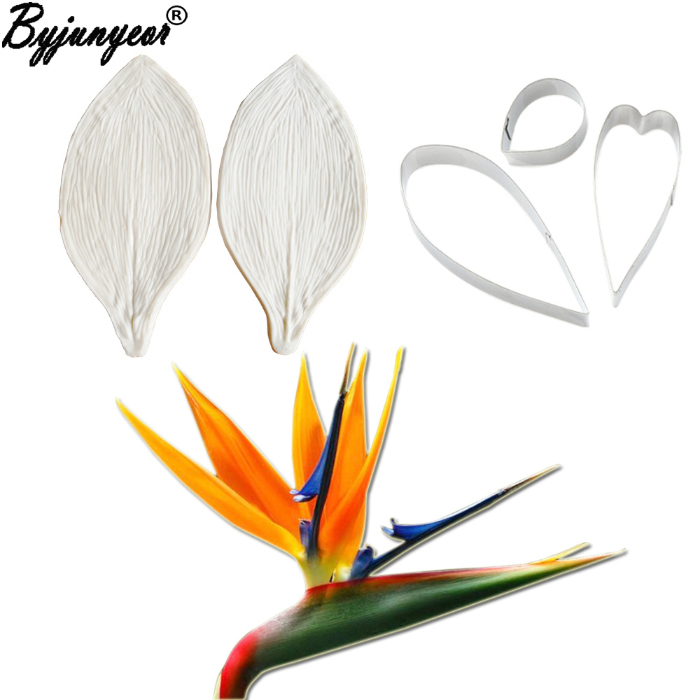 Bird Paradise Strelitzia - Grote Gumpaste Strelitzia Paradijsvogels Siliconen Mal
